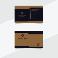 Vector modern creative and clean corporate business card template.
