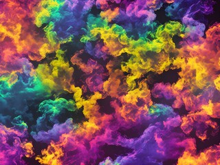 Obraz na płótnie Canvas Smoke Puff Cloud, Generative AI Illustration