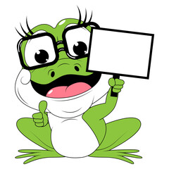 cute frog animal cartoon illustration