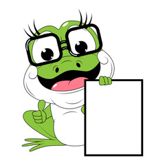 cute frog animal cartoon illustration