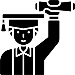 Graduation icon, An avatar that is related to education