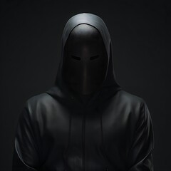 Dark masked figure
