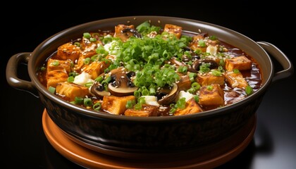 tofu and mushroom soup