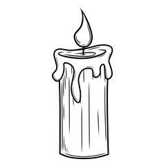 illustration of a candle