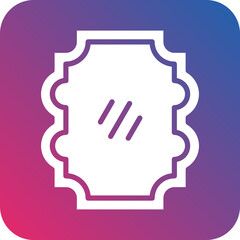 Vector Design Mirror Icon Style