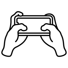 hands holding smartphone