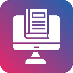 Vector Design Online Library Icon Style