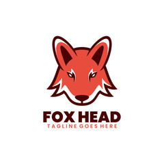 Fototapeta na wymiar fox head illustration mascot logo design