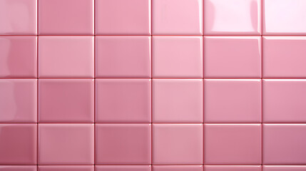 Glossy pink ceramic wall tiles