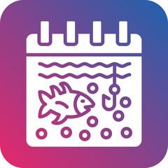 Vector Design Fishing Season Icon Style
