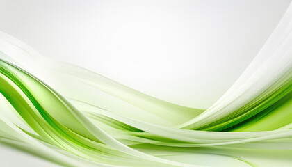 Green Waves Background - 631702922