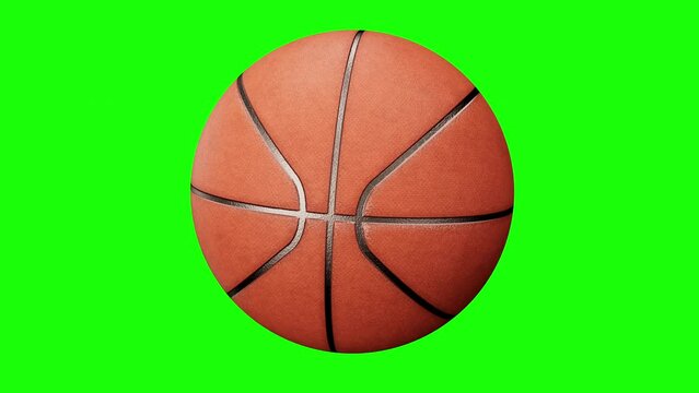 Loop Basketball ball 4k chromakey