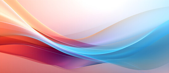Abstract flowing curve background banner
