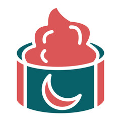 Vector Design Night Cream Icon Style