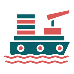 Vector Design Gunboat Icon Style