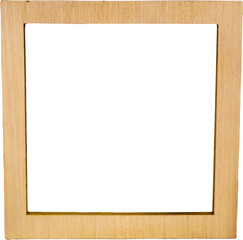 Squared shaped wooden frame for photo, art , or merchandise display.