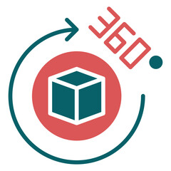 Vector Design 360 Ar Icon Style