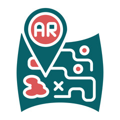 Vector Design Ar Navigation Icon Style