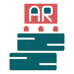 Vector Design Ar Tumbling Blocks Icon Style