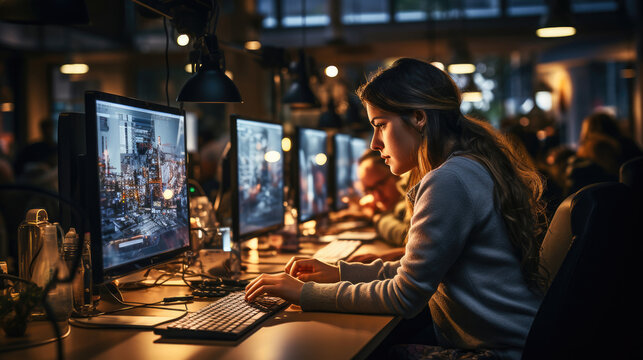 Coding session with people, working on lines of code in a realistic setting