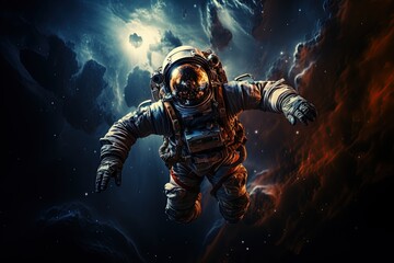 Fototapeta na wymiar Astronaut - Elements of this Image. Generated with AI