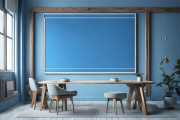 classroom with blackboard