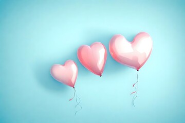 Obraz na płótnie Canvas heart shaped balloon