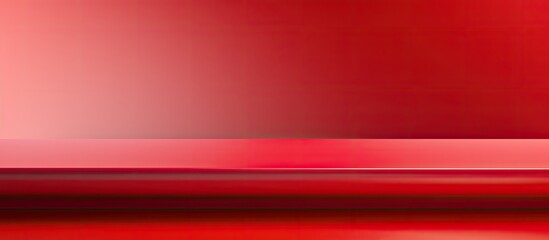A horizontal composition with a red gradient background in a studio, suitable for product placement or website design. It has copy space available.