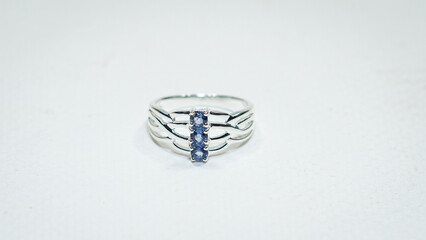 Luxury jewelry for women on white background