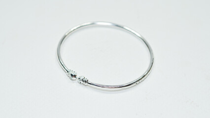 Beautiful jewelry display on white background