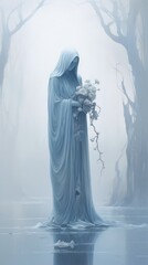 serene background to commemorate the day of the death 