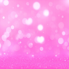 Pink passionate and glamour bright bokeh background