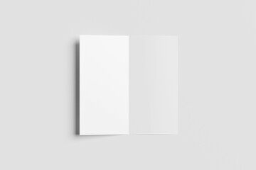 DL Bifold Brochure Blank Mockup