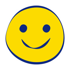 Smile 30 Grunge Emoticons Fill Style