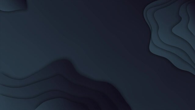 Simple Dark Wavy Animated Background