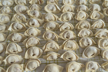 close up of dumplings