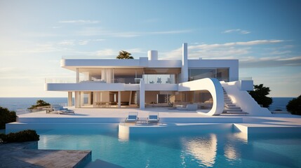 beach villa with ocean view