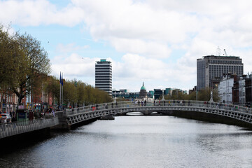 Urbanscape in the downtown of Dublin