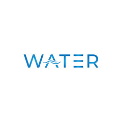 Abstract water logo design concept