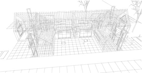 architecture sketch of the house © Svjatoslav