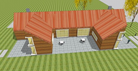 architecture sketch of the house © Svjatoslav