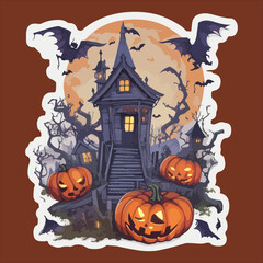 Halloween sticker