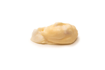 White sauce splashes isolated on white background.