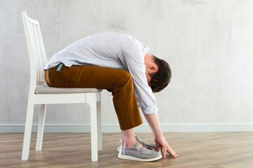 Physical jerks for office workers on chair