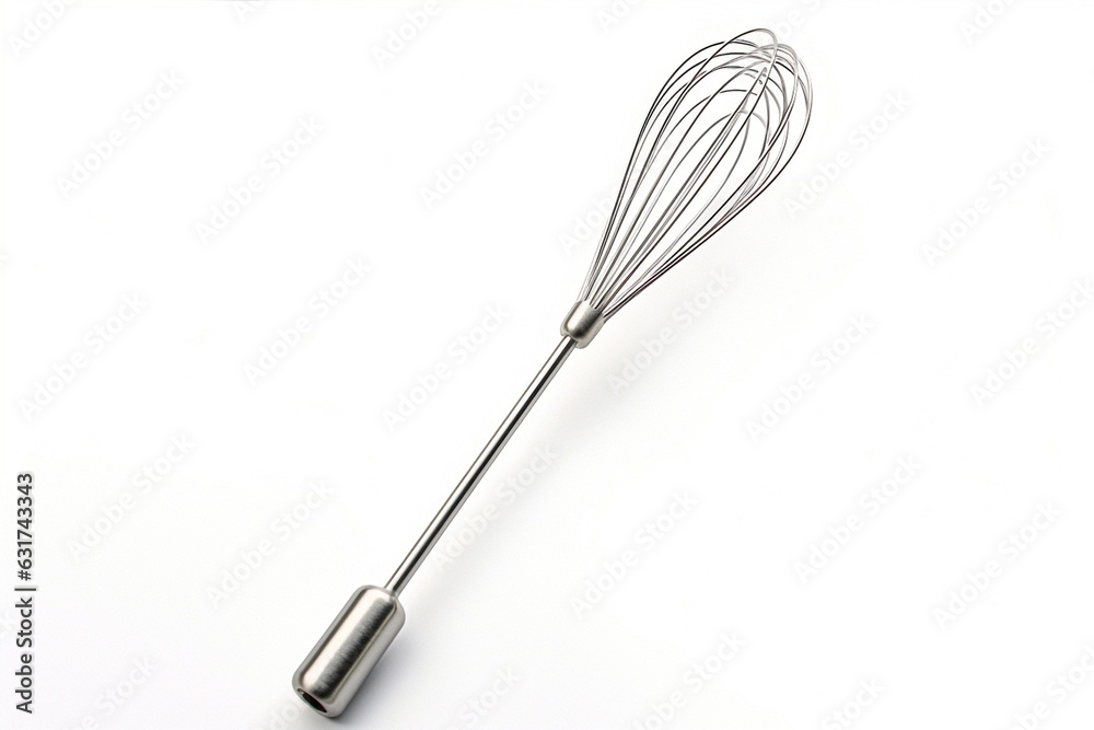 Poster whisk for whisking products isolated on white background.