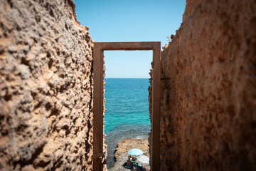 view from the door at sea