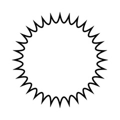 circular saw blade on transparent background