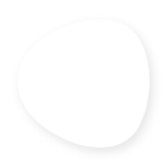 White round circle frame on transparent background