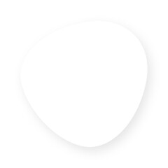 White round circle frame on transparent background