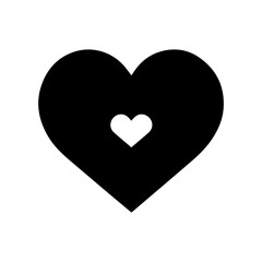 red heart isolated on white background